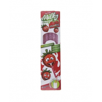 نی طعم_دار توت فرنگی 10 عددی میلکی مجیک612959725c8a129120